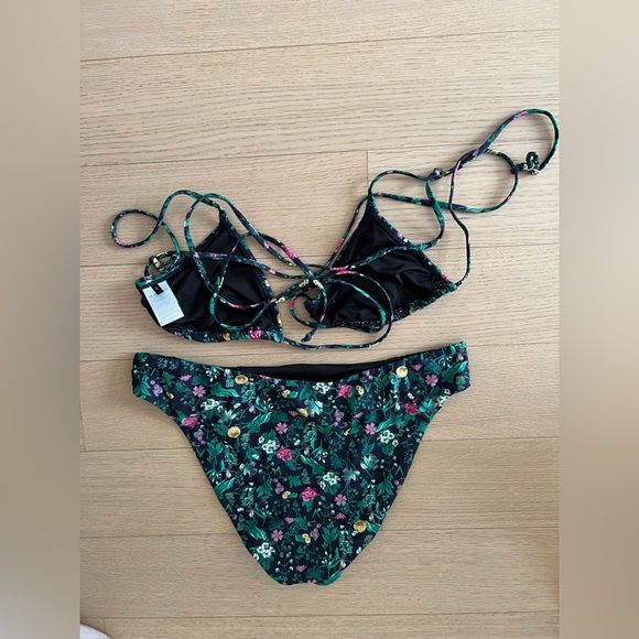 J.Crew Bikini - Strappy String Top and High-rise Bottom in Winter Garden Floral - Picture 6 of 8